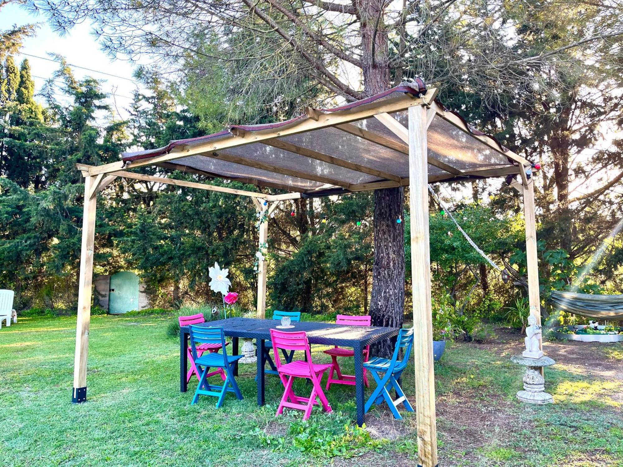 Villa 110m2, 7 pers, Jacuzzi , 3 chambres, terrain clos et arboré 2500m2 Trèbes Esterno foto